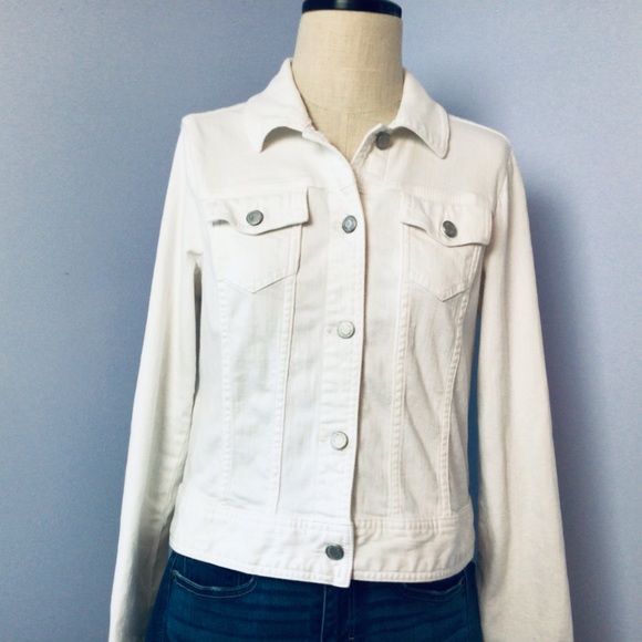The Limited White Denim Jean Jacket - Picture 2 of 6